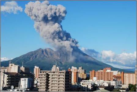 桜島　噴火写真